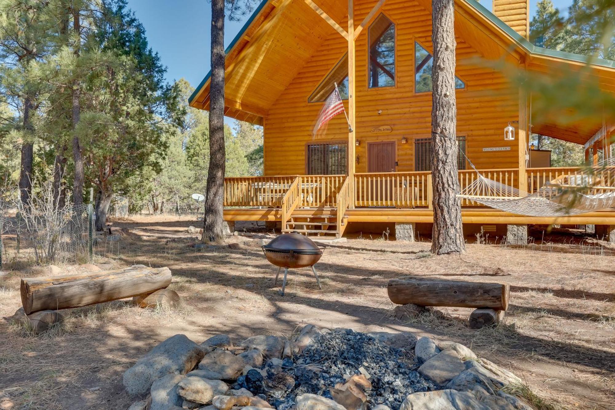 Dog-Friendly Nutrioso Cabin With Wraparound Porch! Exteriér fotografie